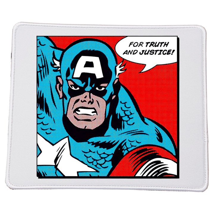 Mousepad Captain America No7 23x20cm design comic, material durabil