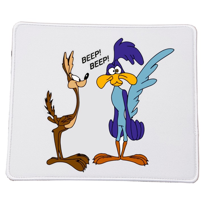 Mousepad Coyote & Road Runner Beep Beep No2 23x20cm material dur, design cartoon