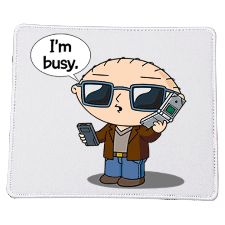 Mousepad Family Guy No1 23x20cm, material durabil, design amuzant