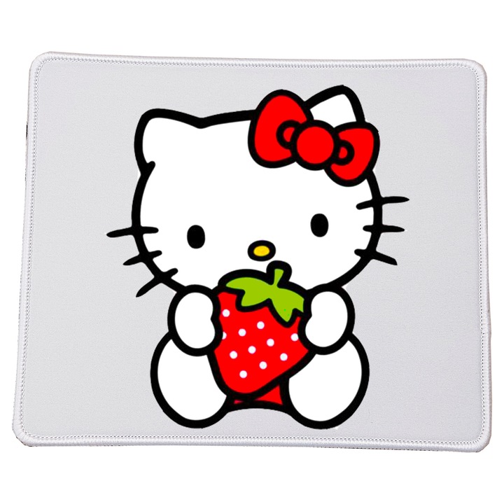 Mousepad Hello Kitty, 23x20cm, material durabil, design dragut