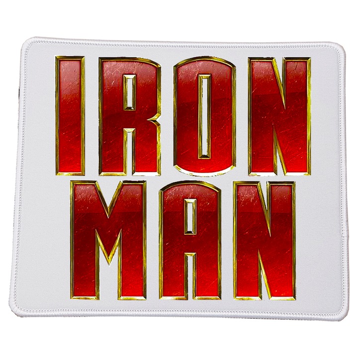 Mousepad Iron Man No3, 23x20cm, material durabil, design comic