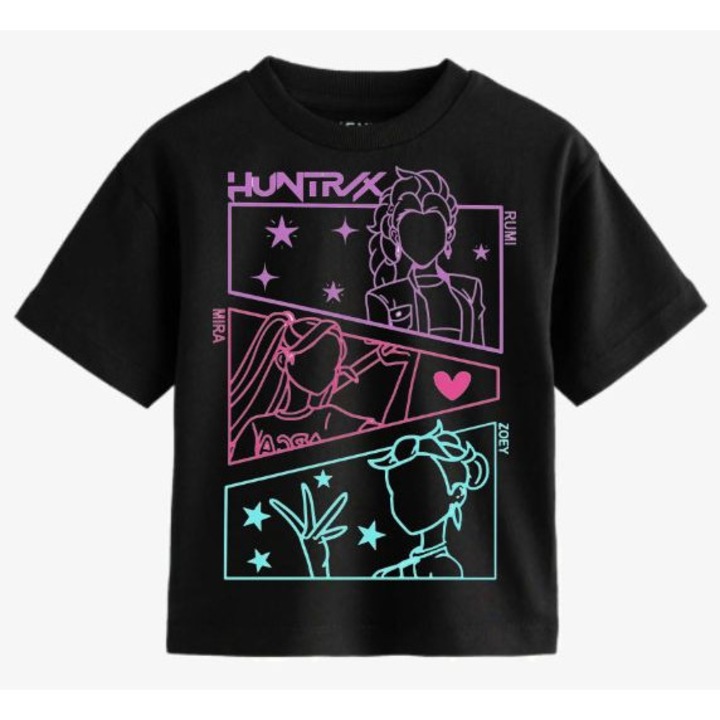 Póló 100% pamut, KPop Huntrix Demon Hunters