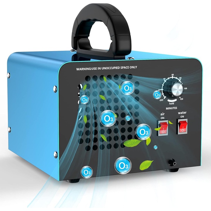 Generator de ozon 28000mg/h, purificator de aer, 2 moduri de functionare, dimensiuni 22x11x15cm