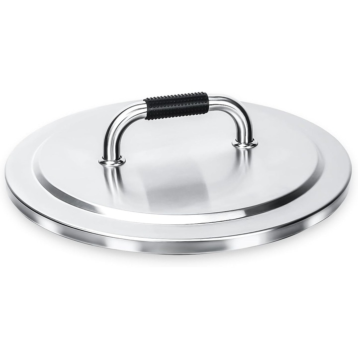 Capac pentru groapa de foc 50cm, inox, silicon, usor de instalat, multicolor