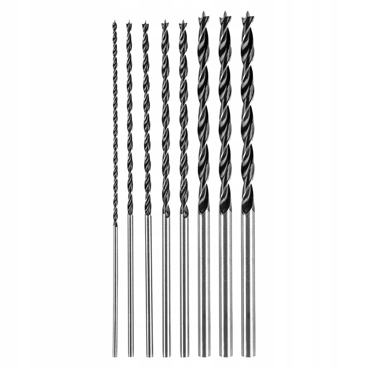 Set 7 Burghie Extinse pentru Lemn GRAPHITE 300mm (4-12mm)