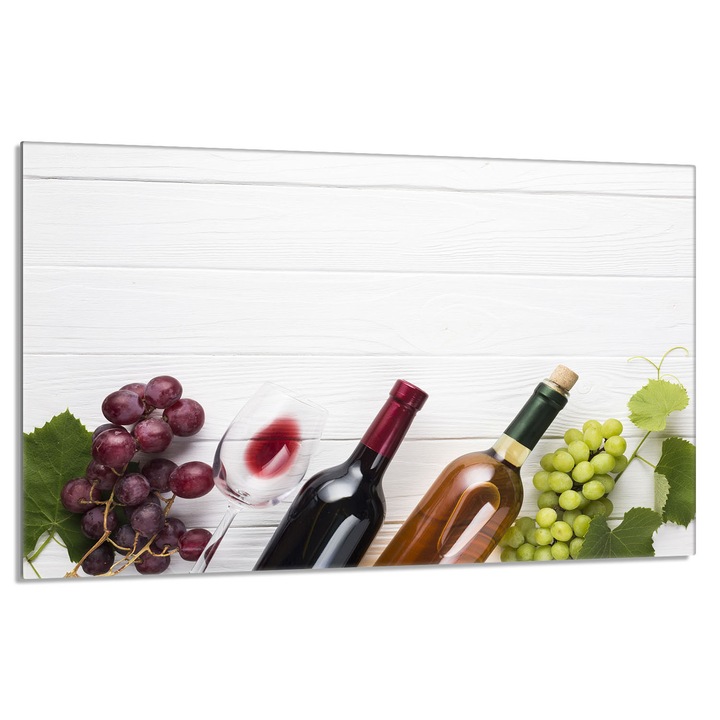 Placa de protectie din sticla pentru aragaz, 80x52 cm, TMK ArtDeko, design modern, usor de curatat