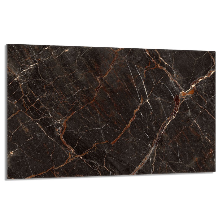 Placa de protectie din sticla pentru aragaz, 80x52 cm, TMK ArtDeko, marmura, multifunctionala