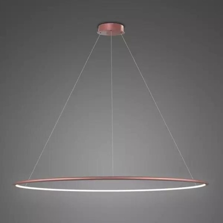 Висяща LED лампа Кръгове No.1 150см Розово Злато 4K