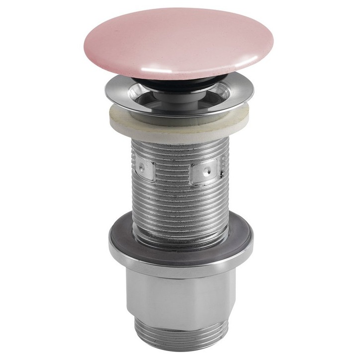 Сифон за мивка, Sapho, 5/4", розов, 0.2900 кг