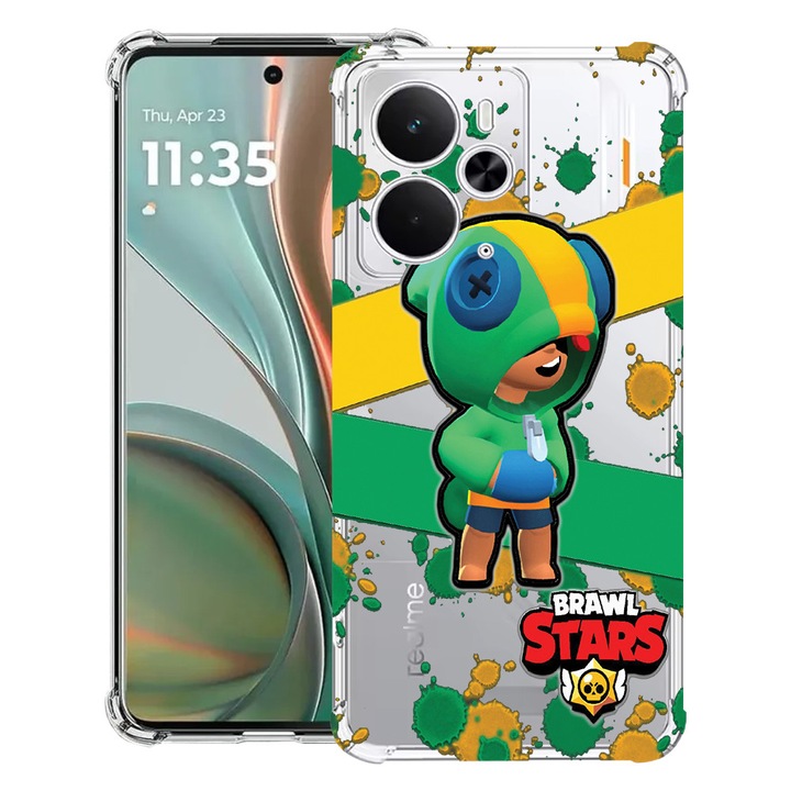 BestCase® Husa Anti Shock Compatibil cu Poco M7 Pro 5G, cu Design Brawl Stars, Reinforced 4 Corners, 2099994 AS 647