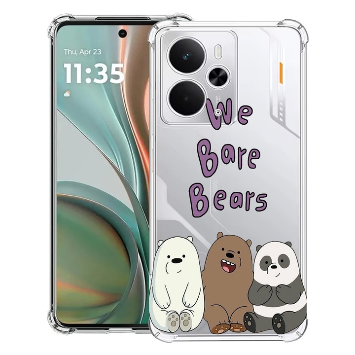 BestCase® Husa Anti Shock Compatibil cu Poco M7 Pro 5G, cu Design Bears, Reinforced 4 Corners, 2099994 AS 588