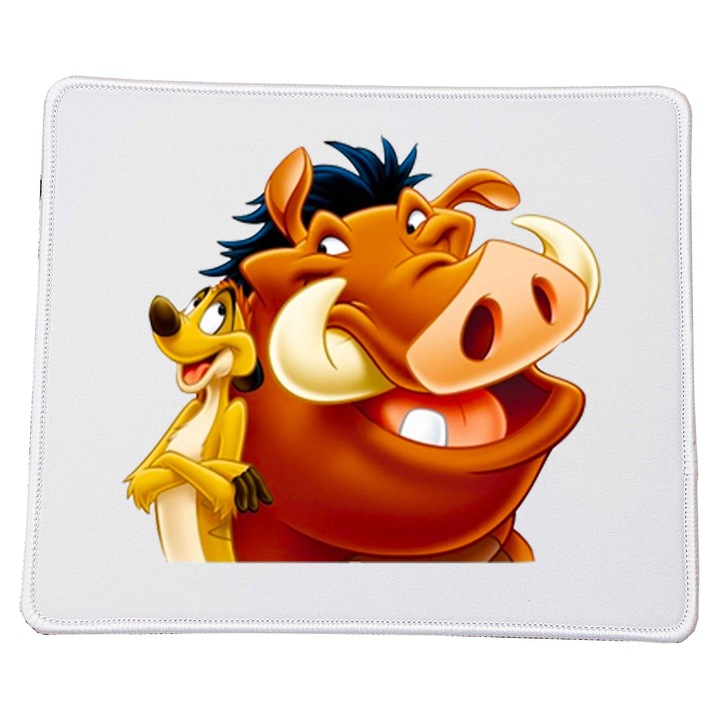 Mousepad Lion King, 23x20cm, material durabil, baza antiderapanta