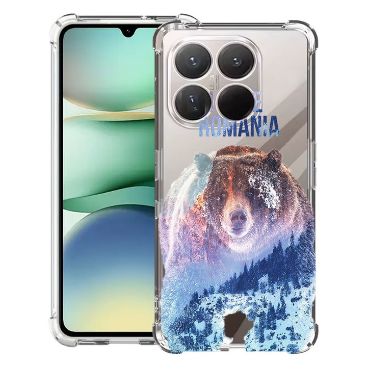 BestCase® Husa Anti Shock 1.5mm Compatibil cu Motorola Moto G86 Power, cu Design I Love Romania, Reinforced 4 Corners, 3119591 AS 35