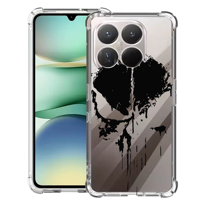 BestCase® Husa Anti Shock 1.5mm Compatibil cu Motorola Moto G86 Power, cu Design Punisher, Reinforced 4 Corners, 3119591 AS 1885