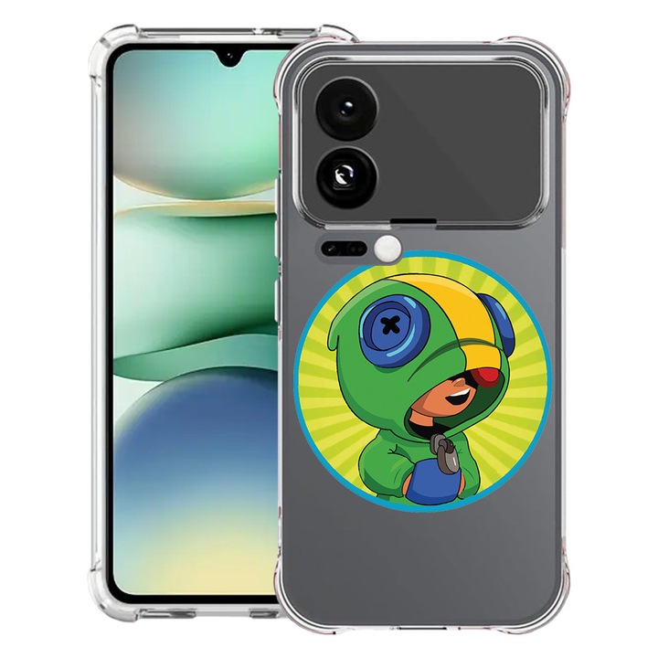 Калъф за телефон, BestCase, Anti Shock, дизайн Brawl Stars, подсилени ъгли, многоцветен, 1.5мм