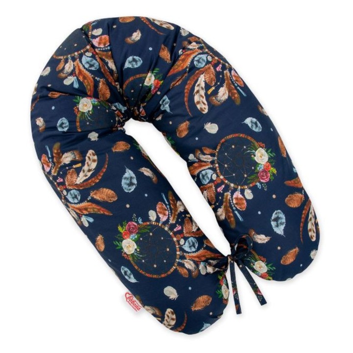 Fata pentru perna de gravida Bobono, 100% bumbac 170cm