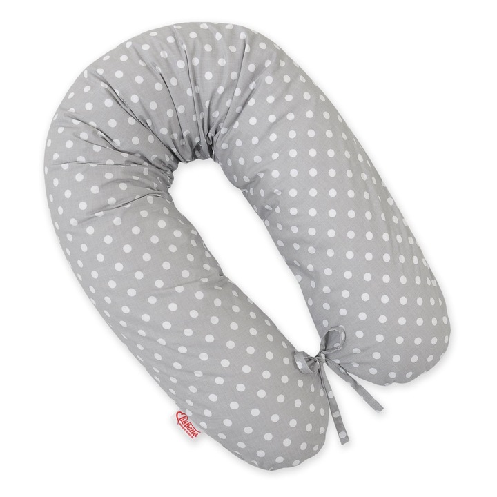 Fata pentru perna de gravida Bobono, 100% bumbac 170cm