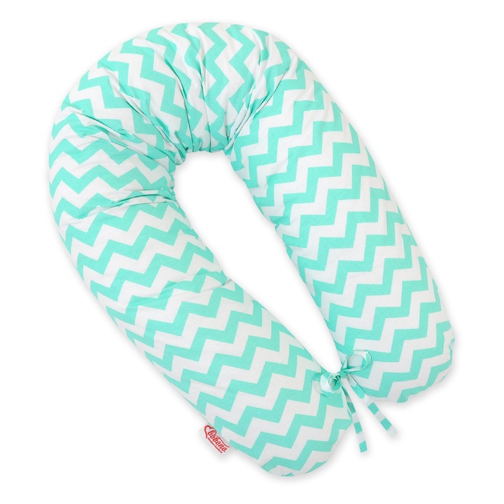 Fata pentru perna de gravida Bobono, 100% bumbac 170cm