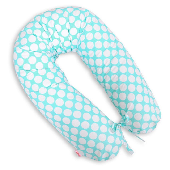 Fata pentru perna de gravida Bobono, 100% bumbac 170cm