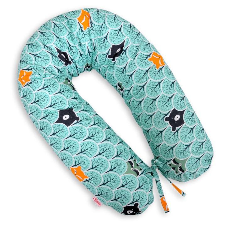 Fata pentru perna de gravida Bobono, 100% bumbac 170cm