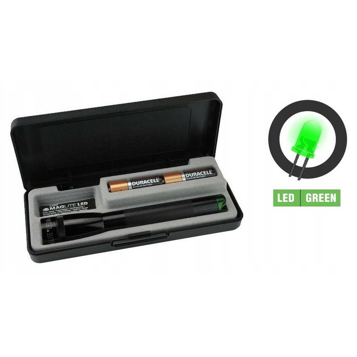 Фенер Mini Maglite Spectrum LED зелен AA SP22SY7