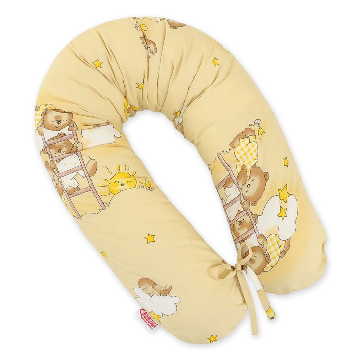 Fata pentru perna de gravida Bobono, 100% bumbac 170cm