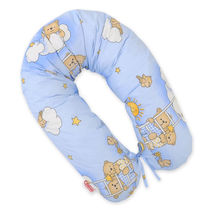 Fata pentru perna de gravida Bobono, 100% bumbac 170cm