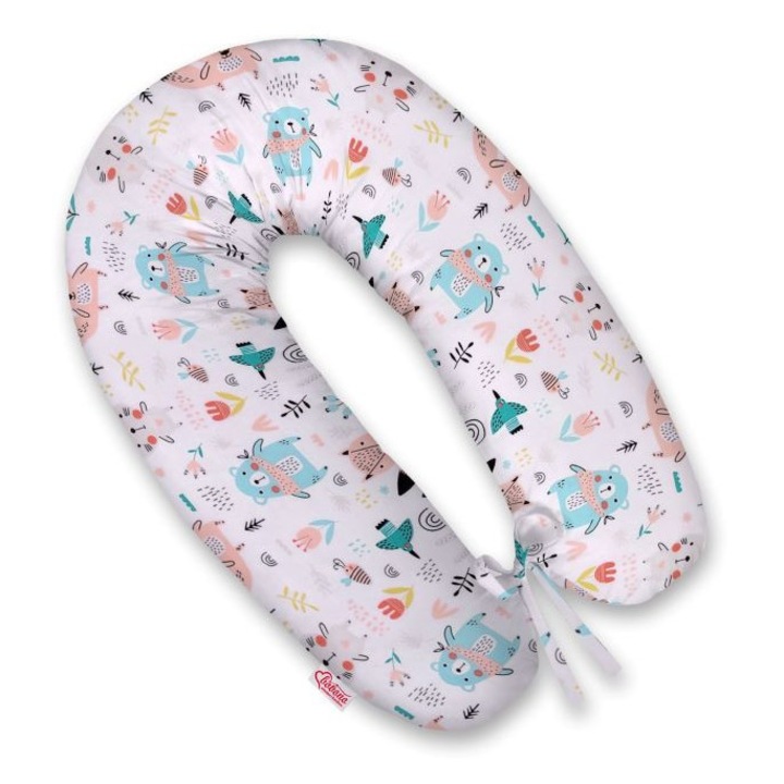 Fata pentru perna de gravida Bobono, 100% bumbac 170cm