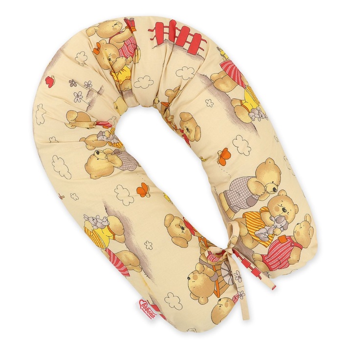 Fata pentru perna de gravida Bobono, 100% bumbac 170cm