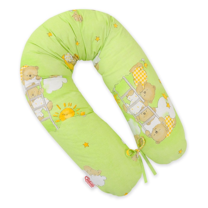 Fata pentru perna de gravida Bobono, 100% bumbac 170cm