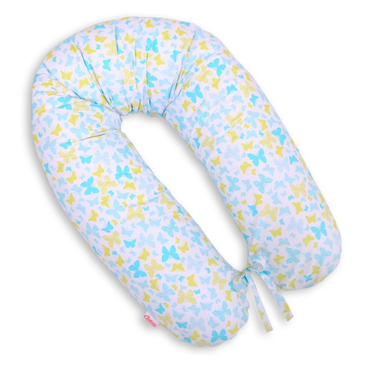 Fata pentru perna de gravida Bobono, 100% bumbac 170cm