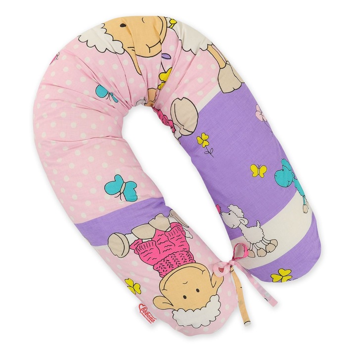 Fata pentru perna de gravida Bobono, 100% bumbac 170cm