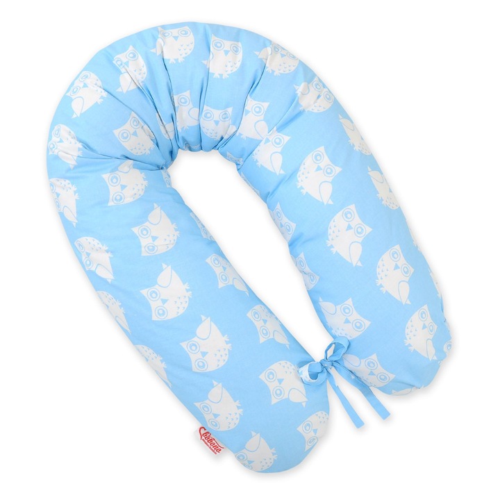 Fata pentru perna de gravida Bobono, 100% bumbac 170cm