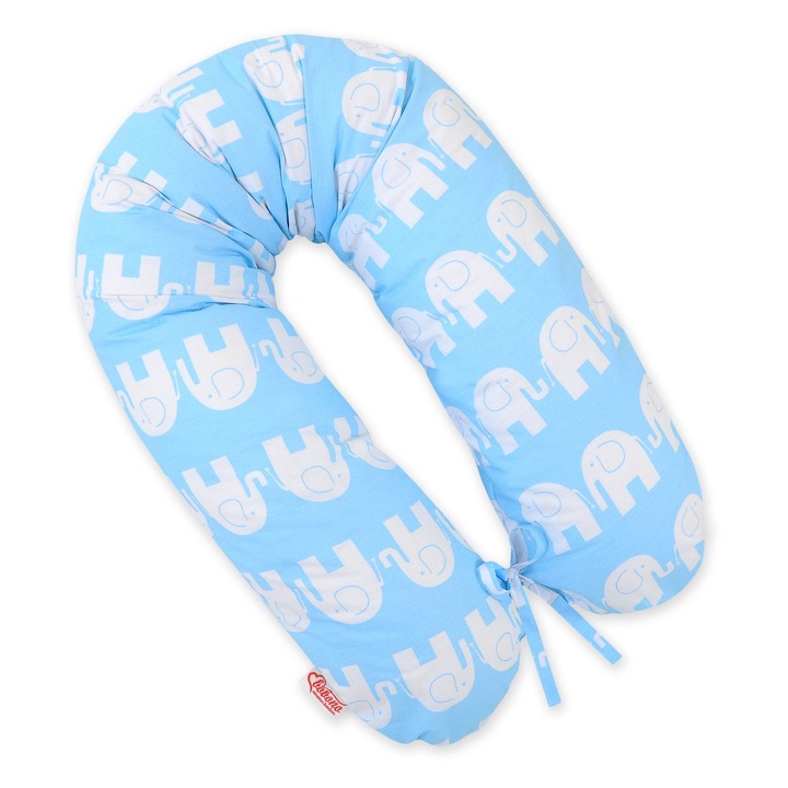 Fata pentru perna de gravida Bobono, 100% bumbac 170cm