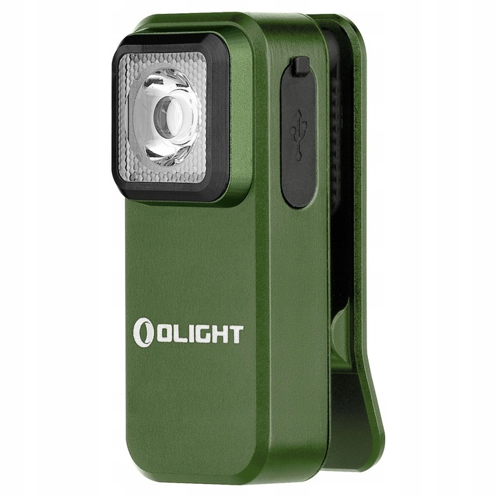 Тактически фенер Olight Oclip OD Green 300lm, компактен, презареждаем