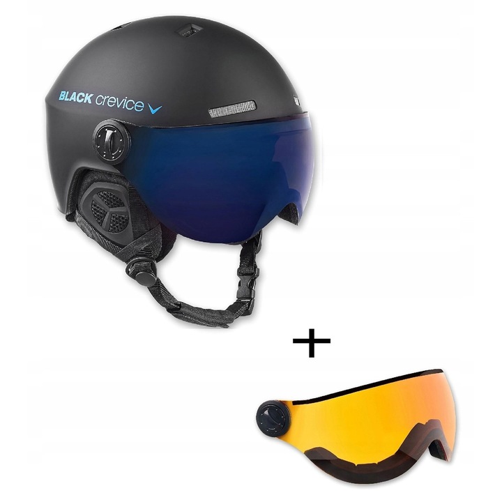 Casca Schi Black Crevice Arlberg Negru Albastru Matt S/M 54-57cm