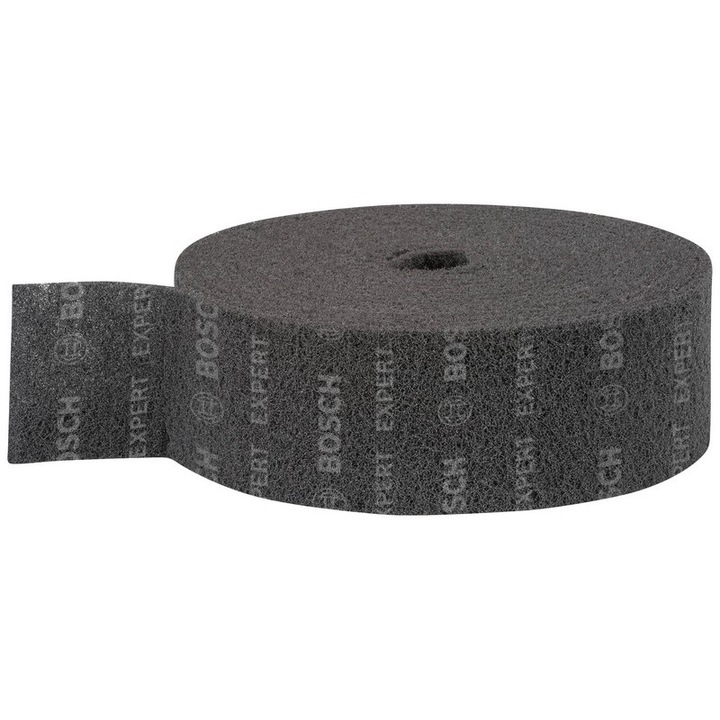 Rola din material textil Bosch Expert N880, 115mm x 10m, rezistenta, pentru slefuire si curatare inox
