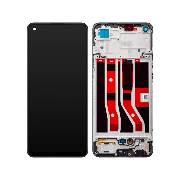 Display cu Touchscreen Oppo F19 / A74 cu Rama Negru Service Pack 4907039