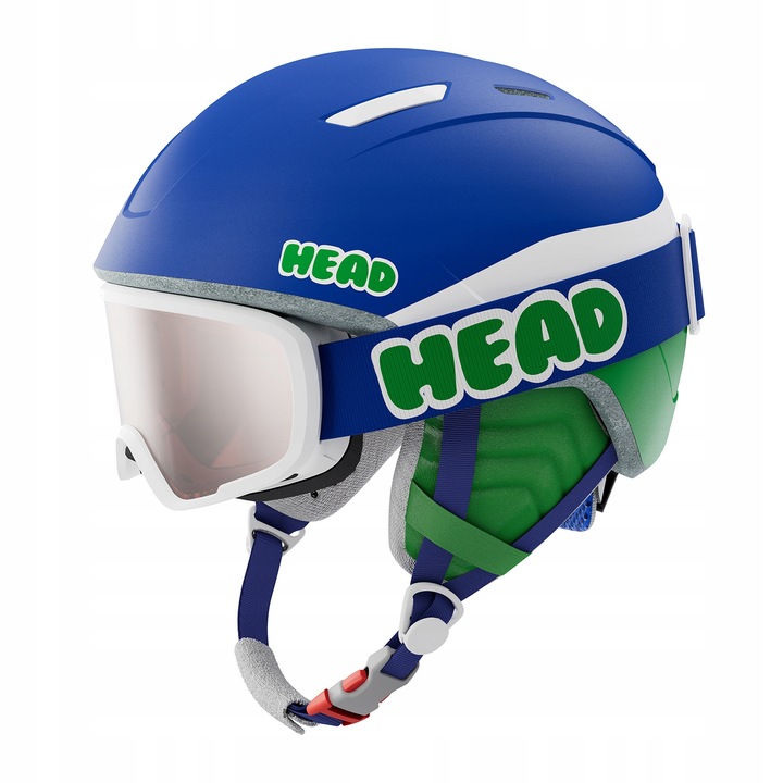 Casca Schi Copii HEAD Mojo Set + Ochelari Rosu 52-56 cm (XS-S)