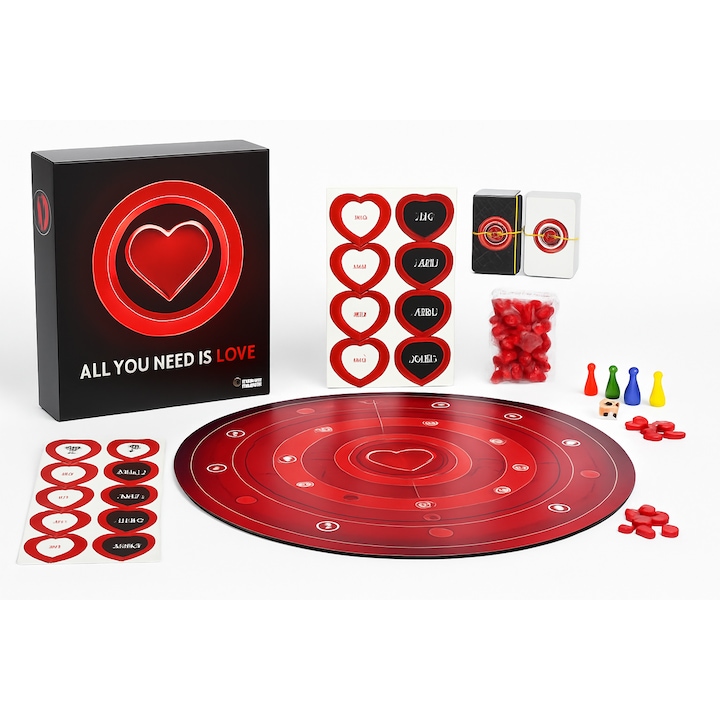 Cadou de Valentine’s pentru Cupluri – Joc de Societate Romantic „All You Need Is Love”, Limba Germana