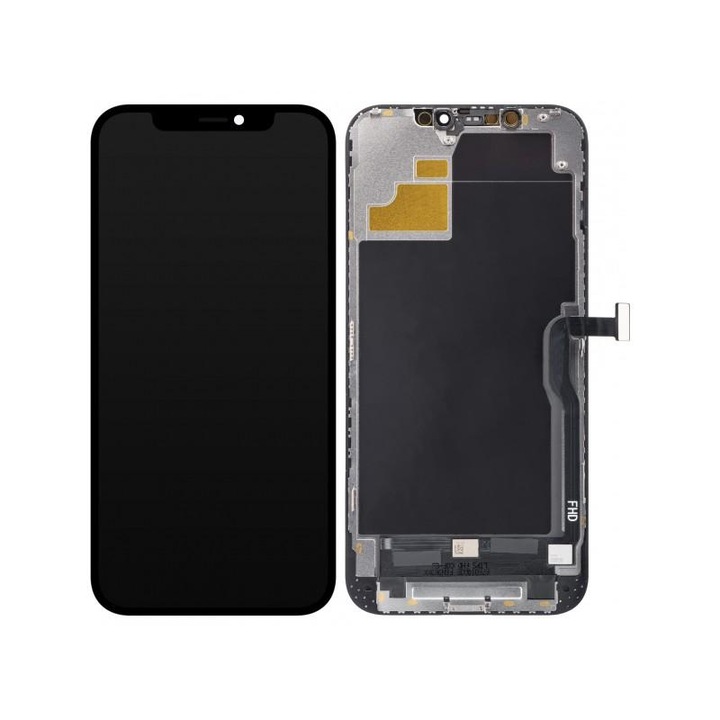 Display cu Touchscreen ZY pentru iPhone 12 Pro Max, LCD In-Cell, Negru