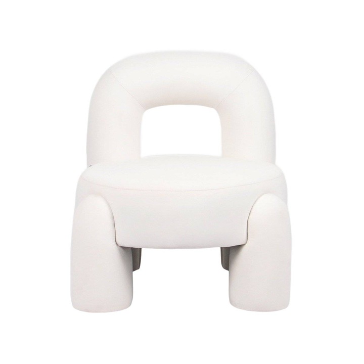 Фотьойл VIGGO, екрю, 73x69x80 см, модерен дизайн, стабилна конструкция