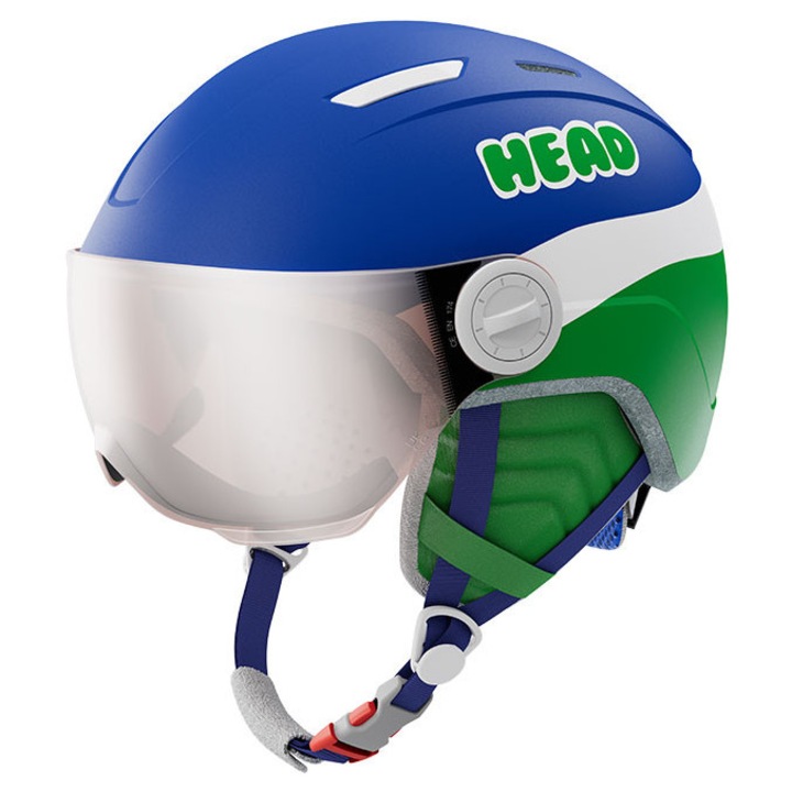 Casca Schi Copii HEAD MOJO Visor Albastru/Verde XS/S (52-56 cm)