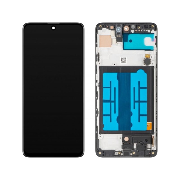Display cu Touchscreen MP compatibil cu Samsung Galaxy A51 A515 cu Rama Negru