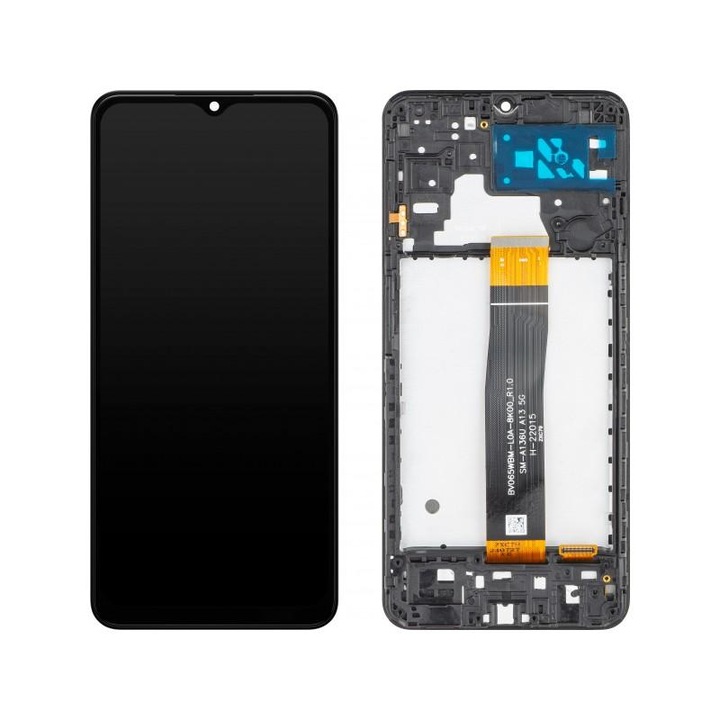 Display cu Touchscreen MP compatibil cu Samsung Galaxy A13 5G A136 cu Rama Negru