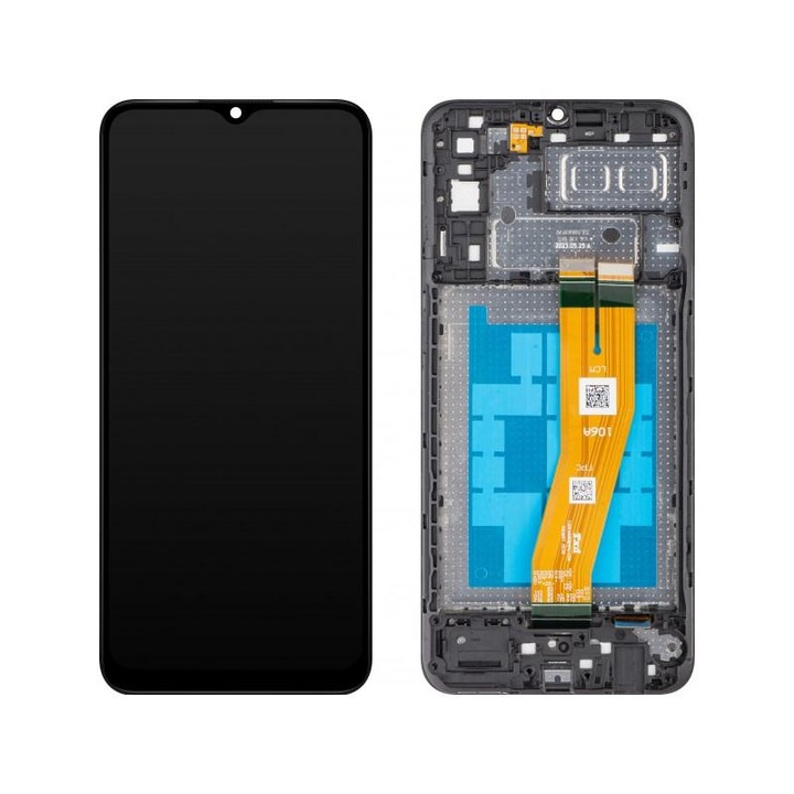 Display cu Touchscreen MP compatibil cu Samsung Galaxy A04e A042 cu Rama Negru