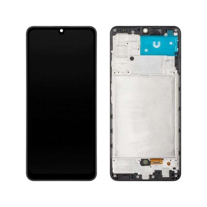 Display cu Touchscreen MP compatibil cu Samsung Galaxy A32 A325 cu Rama Versiune OLED Negru