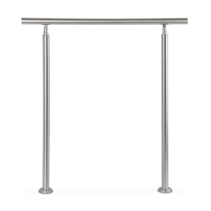 Balustrada din otel inoxidabil, Relaxdays, argintiu, H 108 cm, L 100 cm