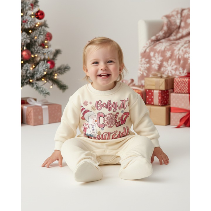 Salopeta Crem Copii de Craciun