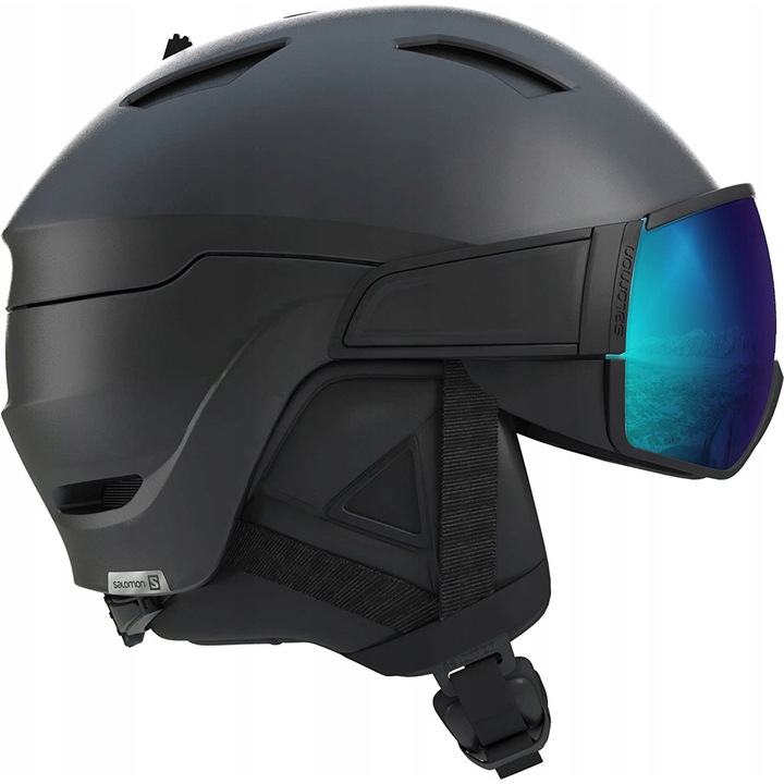 Casca schi Salomon Driver S, M (56-59 cm), Negru, protectie EPS 4D, viziere S2